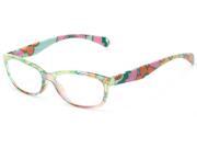 Readers.com The Vivienne 3.00 Yellow Floral Multi Reading Glasses