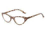 Readers.com The Brit 3.50 Brown Leopard Reading Glasses