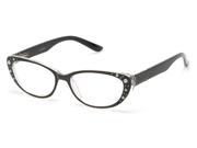 Readers.com The Angie 1.25 Black Reading Glasses