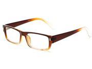 Readers.com The Althorpe 1.25 Brown Clear Fade Reading Glasses
