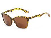 Readers.com The Pearl Bifocal Sun Reader 1.50 Yellow Tortoise with Amber Womens Cat Eye Reading Sunglasses