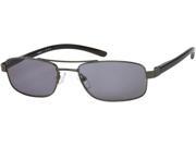 Readers.com The San Antonio Sun Reader 3.50 Grey with Smoke Unisex Aviator Reading Sunglasses