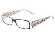 Readers.com The Jeanette 1.75 Black Clear Leopard Reading Glasses