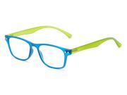 Readers.com The Hepburn 3.50 Blue Green Reading Glasses