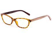 Readers.com The Talulah Recycled Bark Reader 2.50 Yellow Tortoise Reading Glasses