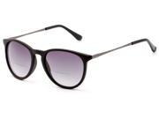 Readers.com The Beale Bifocal Sun Reader 2.00 Black and Grey Smoke Unisex Round Reading Sunglasses