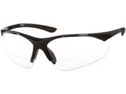 Readers.com The Montana Bifocal 3.00 Black Frame with Clear Lenses Reading Glasses