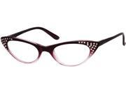 Readers.com The Paulina 1.50 Purple Fade Womens Cat Eye Reading Glasses
