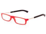 Readers.com The Apricot Folding Reader 1.00 Red Reading Glasses