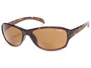 Readers.com The Coyote Polarized Bifocal Sun Reader BP 14 2.50 Tortoise with Amber Reading Glasses