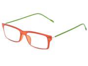Readers.com The Ovation Flexible Reader 1.25 Orange Green Reading Glasses
