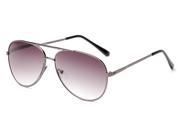 Readers.com The Conrad Sun Reader 2.25 Grey Frame with Smoke Lenses Unisex Aviator Reading Sunglasses