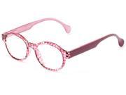 Readers.com The Preppy 5.00 Pink Houndstooth Reading Glasses