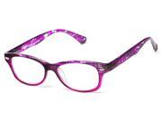 Readers.com The Harmon 2.00 Purple Stripe Purple Reading Glasses