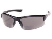 Readers.com The Coyote Polarized Bifocal BP 7 2.50 Black with Smoke Reading Glasses