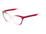 Readers.com The Laura 1.00 Red Clear Fade Reading Glasses