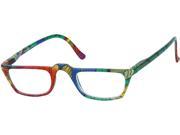 Readers.com The Tropical 2.25 Blue Green Leaves Reading Glasses