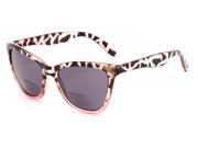 Readers.com The Mimosa Bifocal Sun Reader 2.00 Tortoise Pink with Smoke Reading Glasses