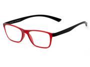 Readers.com The Somerset Flexible Reader 2.00 Red Black Reading Glasses