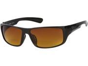 Readers.com The Gordon High Density Bifocal Driving Reader 1.50 Black with Amber Unisex Sport Wrap Around Reading Sunglasses