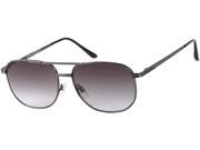 Readers.com The Pismo Beach Sun Reader 1.00 Grey with Smoke Unisex Aviator Reading Sunglasses
