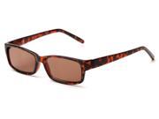 Readers.com The Reno Sun Reader 1.50 Tortoise with Amber Unisex Rectangle Reading Sunglasses