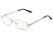 Readers.com The Dash Computer Reader 1.00 Silver Reading Glasses
