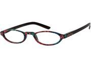 Readers.com The Selena 1.25 Black Butterfly Womens Oval Reading Glasses