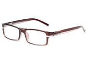 Readers.com The Cambridge 4.00 Brown Clear Reading Glasses