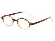 Readers.com The Lennon 2.25 Brown and Yellow Fade Reading Glasses