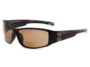 Readers.com The Hunter Safety Bifocal Sun Reader 3.00 Matte Black Grey Camo with Amber Reading Glasses