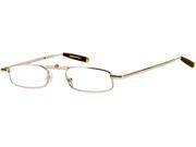 Readers.com The Ashland Folding Reader 1.50 Gold Unisex Rectangle Reading Sunglasses