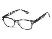 Readers.com The Harmon 2.25 Black Stripe Grey Reading Glasses