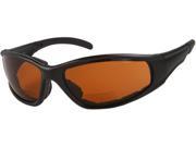 Readers.com Driving Bifocal EVA Safety Goggles 2.50 Black Frame with Amber Lenses Unisex Sport Wrap Around Reading Sunglasses