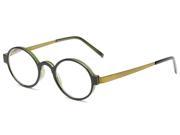 Readers.com The Elton 2.75 Black Green Reading Glasses