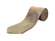 Ermenegildo Zegna Men Slim Silk Neck Tie Gold