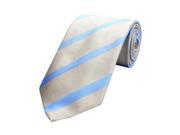 Versace Men s Silk Neck Tie N2040 0583 Gold with Light Blue stripes