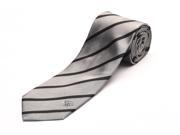 Versace Men s Medusa Head Slim Silk Neck Tie Silver Black