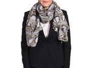 Roberto Cavalli Women s Snake Skin Patterned Silk Scarf