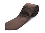 Luciano Barbera Men Slim Silk Neck Tie Brown