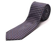 Luciano Barbera Men s Slim Silk Neck Tie Navy Brown