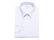 Armani Collezioni Men Modern Fit Cotton Point Dress Shirt Light Blue White