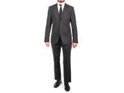 Pierre Balmain Wool Two Button Suit Dark Grey