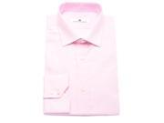 Pierre Balmain Men Slim Fit Cotton Dress Shirt Solid Pink