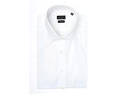 Valentino Men s Spread Collar Interfit Stretch Cotton Dress Shirt White