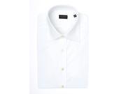 Valentino Spread Collar Stretch Cotton Dress Shirt White