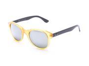 Ray Ban Circular Sunglasses Yellow Grey