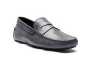 Tod s Men s Leather Moccasins Gomino Nuovo Loafer Shoes Grey