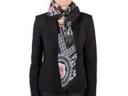 Givenchy Women s Chain Border Floral Pattern Cashmere Scarf Large