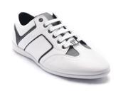 Versace Collection Men s Leather Sneaker Shoes White